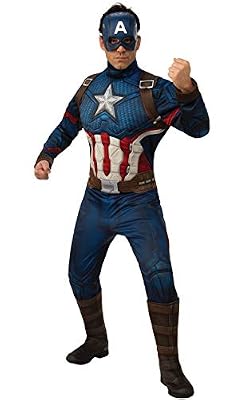 Rubie's Masquerade Costume Captain America Deluxe Taille Adulte STD. (up to a 44" Chest)