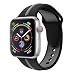 Produktbild Uhrenband Für Apple Watch Series 4 44mm Armband, MuSheng Armband Soft Silikon Ersatz Sport Band, Erhältlich (Dunkelgrau)