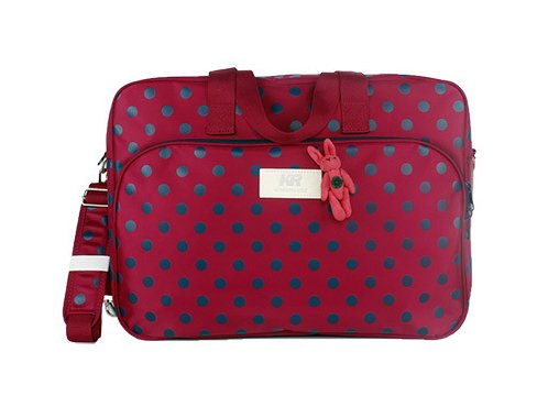 My Share Mall Original KRWINGHOUSE Large Capacity Waterproof Messenger Shoulder Bag Handbag Laptop bag for Mummy and Daddy(Pink)