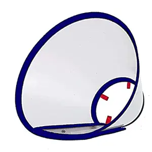 The KrSaKa Cat Cones After Surgery Recovery Soft-Rim Comfy PVC Pet E-Collar for Cat Small Dog Rabbit Breathable Adjustable Cat Elizabeth Cone Collar Anti-Lick Wound Heal (Small)