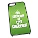 Produktbild Schwarz Cover für iPhone 5/5S 1500 grün Keep Calm und Love Sauerkraut