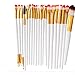 Produktbild Moeavan 20 Stücke Professionelle Make-Up Pinsel Kit Lidschatten Pinsel Basis Augenbrauen Make-up Pinsel Form Zahnbürste (Weißes Gold)
