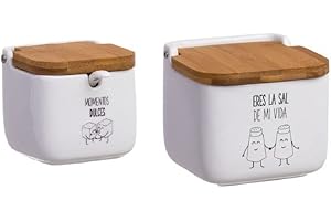 D,casa Salero y azucarero de Cocina Original metacrilato de diseño, recipientes acrilico Almacenamiento. (Momentos)
