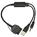 Produktbild BMW iPod Lead, Geotech Mini Cooper Maserati iPod iPhone Dock 30 Pin Connector Lead USB AUX Audio Music iDrive Interface AUX-IN Cable Adapter | Data Sync Transfer & Charging | for Apple iPod iPhone 3 4 4S | S6FLA USB/Audio interface for Mini Cooper Maserati BMW | BMWiPod - Black