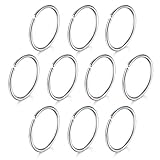Una orden incluye 5 pares (10 piezas) de anillos de nariz falsos, vienen con una bolsa de terciopelo de regalo gratis.