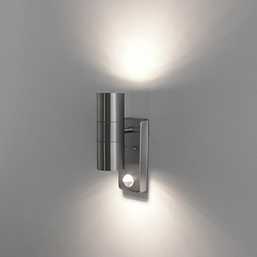 Außenleuchte Außenlampe Edelstahl Wandleuchte mit Bewegungsmelder 109E Eingangsleuchte Lampe - 7