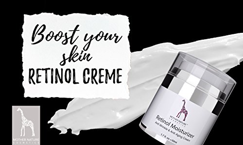 Retinol Crème – Mother Nature® | Anti-Aging | Feuchtigkeitsspender Gegen Trockene Haut & Altersanzeichen | Hautstraffung & Hautregeneration Für Pralle, Jugendliche Haut | Inklusive Hyaluronsäure - 3