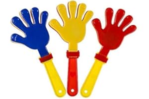 COOLMP Lot de 6 - Clap Clap Mains Mix 15cm