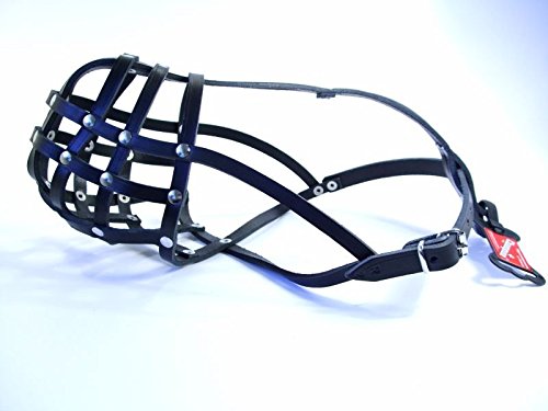 Light-leather-Dog-Muzzle-for-Rottweiler-Mastiff-and-other-similar-snout--