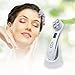Facial Skin Therapy Care Ultrasound Machine Digital Portable & Rechargeable LED Photon Face Cleaner Massage Master Skin Lifting Rejuvenation RF Radio Frequency Anti Aging Ultrasound Massager White
