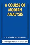 Image de A Course of Modern Analysis