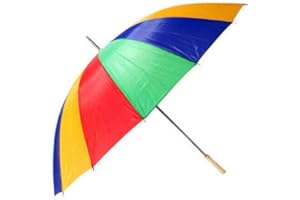 BARGAINGALORE UNISEX LARGE GOLF UMBRELLA WINDPROOF CANOPY RAIN SUN STRONG WIND SHIELD BROLLY