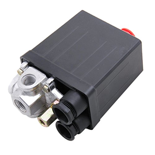 SODIAL(R) Luft Kompressor Druckschalter Regelventil 90-120 PSI 240V - 7