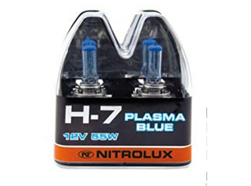 Rolanco-12. 1255H7B - Lampara coche 55w 12v halogena luz blanca h7 2 pz nitrolux
