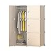 Produktbild ETTBJA Kleiderschrank Kleiderschrank Speicher Organizer Deeper Cube Portable Resin Kunststoff 75 * 48 * 110 Size4