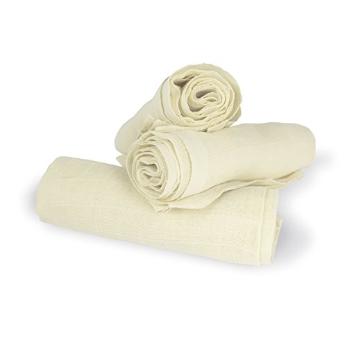 The Little Green Sheep Organic Muslin Squares (Pack of 3)