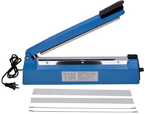 12" Impulse Heat Poly Sealer 30Cm Wrap Plastic Bag Closer Machine Teflon Sealing by JDM Auto Lights