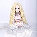 Produktbild BANL Dolls Accessories 1/3 1/4 Bjd Hair High Temperature Long Gray Straight and Curly Bjd Wig SD for BJD Doll by 1 PCs
