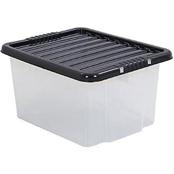 Really Useful Aufbewahrungsbox 35 Liter – Stapelbar, Aus Recyceltem Kunststoff, Schwarz