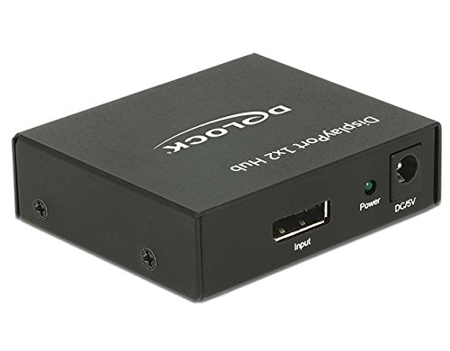 DELOCK Splitter Displayport 1.2 Buchse> 2 x Displayport Buchse - 2