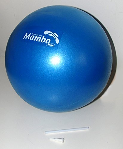 MSD Ball 26 cm weich + 2 Stopfen + Trinkhalm Pilates Gymnastik Yoga Gym Soft Over Ball blau - 3