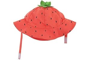 ZOOCCHINI Zoo cchini Baby Schermo Solare Cappello Fragola con protezione UV Fattore di Protezione Solare 50 + | Taglia M (6 - 12 mesi, misura: 50,5 cm) fragola