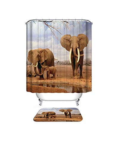 Shower Curtains Bathn For Bathroom Christmas Shower Curtain 3D Cat Waterproof Fabric Hooks Home Decoration,Type 23,165Cm Wide180Cm High