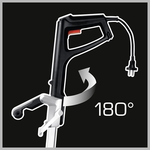 Tonino Lamborghini Elektro Rasentrimmer RT 6050, Schnittkreis 300mm, Fadenspule Tippautomatik, 500W, Höhenverstellung, Winkelverstellung und drehbarer Handgriff - 10