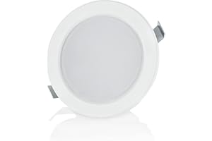 Sweet Led Luce da incasso piatta 230V IP44-3,5W - Spot da incasso per bagno rotondo - Mini luce per ambienti umidi ultra piatta - Faretto da incasso per mobili - Bianco, luce calda