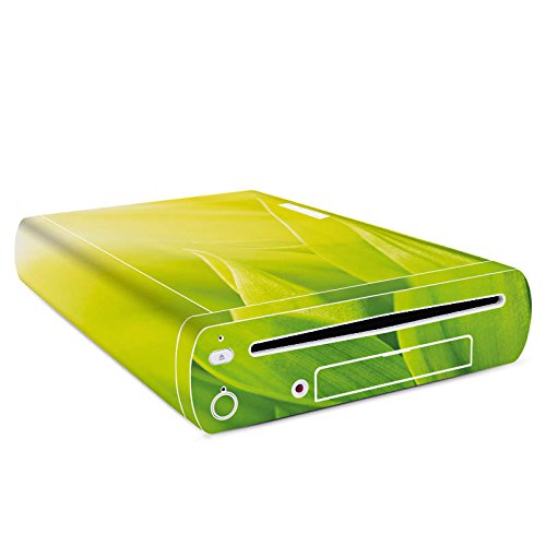 Preisvergleich Produktbild Nintendo Wii U Konsole Design Skin Folie Aufkleber - Grünblatt