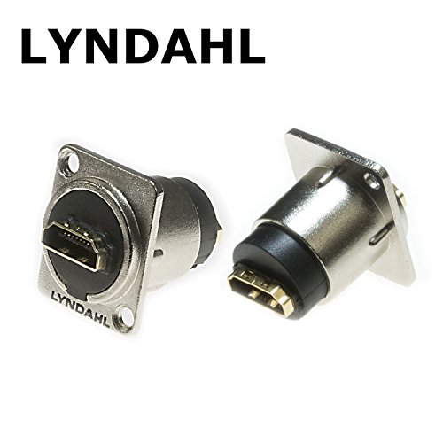 Lyndahl HDMI 1.4 Einbau – Flanschdose, LKHA20, Highend Durchgangsdose für HDMI-Kabel Einbaubuchse, HDMI-Durchgangsdose - 2