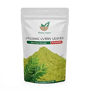 Mewar Impex Curry Leaves Powder for Skin & Hair (250g) - Brightens Skin, Helps Reduce Hairfall & Thinning - 100% Pure & Natural (Sun Dried & Stemless)