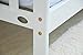 MCC White Solid Wooden Junior Toddler Kids Bed with Foam Mattress