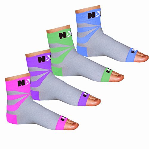 NAK Fitness – Kompressionsstrümpfe bei Plantarfasziitis – gegen Schmerzen von Fußgewölbe & Achillesferse – stützend - 2