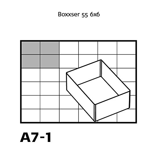 raaco Einsatzset, Ordnungssysteme, Typ 55 A: 4xA7-1, transparent, 136471 - 7