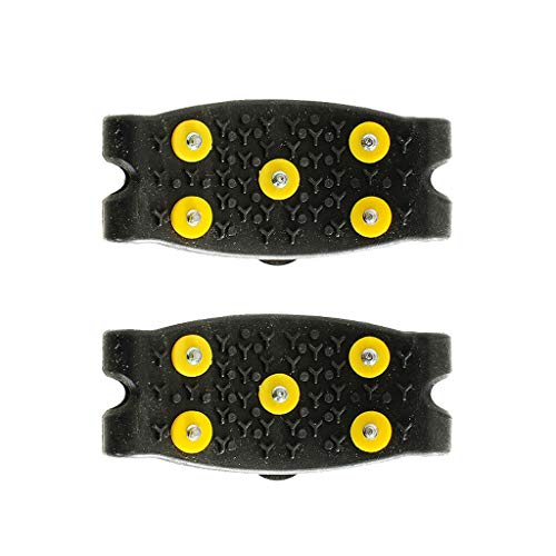 LUCOG Crampons antidérapants Couvre-chaussures anti-dérapants recouverts de chaussures de traction cloutées pour pics