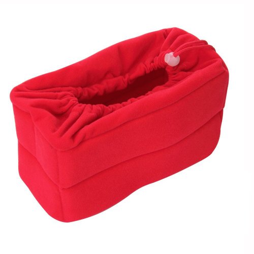 Yimidear Acolchada a Prueba de Golpes Plegable Inserto Cámara Partición Bolsa de Protección DSLR Tiro o Luz del Flash (rojo)