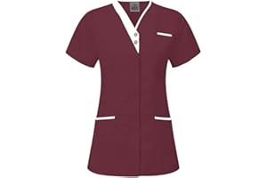 Skywear T25 Healthcare Woman Spa Salon Beautician Cross Neck Tunic Nail Massage Therapist Shirts Top