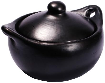 Black Clay, La Chamba Stew Pot – Large – 6 Quarts by Ancient Cookware