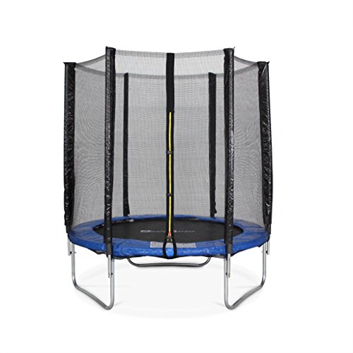 Trampoline Ø 180 cm - Cassiopée Gris - avec Son Filet de Protection - Trampoline de Jardin 2m | Qualité Pro. | Normes EU.