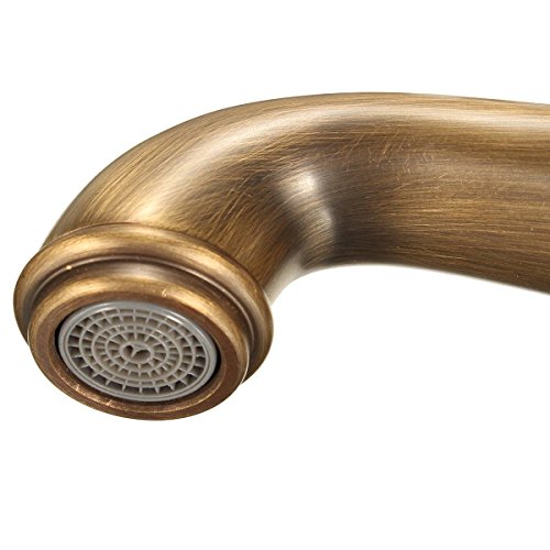 KING DO WAY Wasserhahn antiken bronze Messing becken spuele wasserhahn single mit wasserhaehne Antique bronze - 2