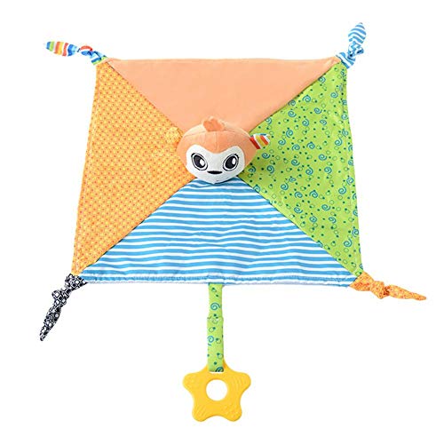 Pinfect 29x29cm Baby Infant Velvet Appease Towel Soft Teether Sleeping Toy (Monkey)