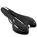 Produktbild SGODDE Fahrradsattel, Gel Fahrrad Sattel, hohl Ergonomisch Fahrradsitz, Künstliches Fett MTB Rennrad Gefedert Tourensattel Herren Damen 16 x 28cm Schwarz, mit Wasserdicht Gratis Sattelbezug