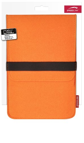 Speedlink Aluny Schutzhülle bis 17,8 cm (7 Zoll) für Tablets und eBook Reader (schützt vor Kratzern und Schmutz, widerstandsfähiger Stoff) orange - 4