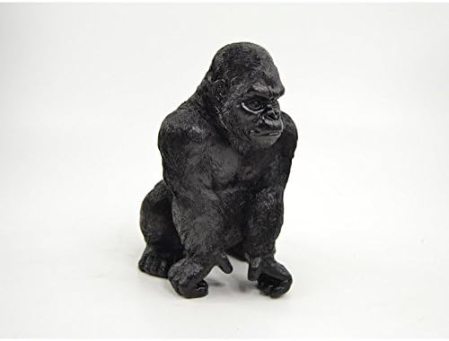 Laure Terrier Gorilla monkey statue, resin, black color. Height 26 centimeters