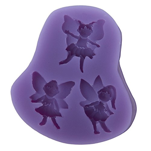 Umiwe(TM) 3 Cavity Angel Wings Shape DIY Cake Decorating Fondant Silicone Sugar Craft Molds,Random ColorWith Umiwe Accessory