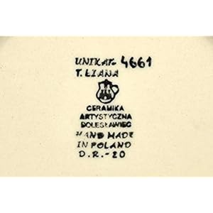 Polish Pottery Plate – Salad/Dessert (7 3/4″) – Unikat Signature U4661
