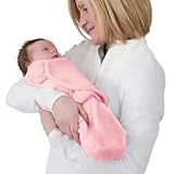 SwaddleMe B2P Neugeborenes/Baumwolle/rosa – Ganzkörper-Pucksack ist ideal bei Schreibabys. Small. - 4