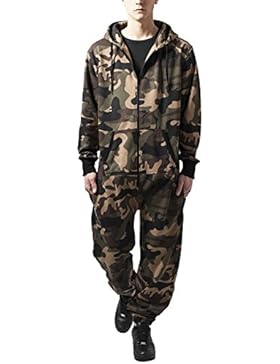 Urban Classics Herren Strampelanzug Camo Jumpsuit
