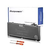 Runpower Nueva batería del ordenador portátil para Apple A1309 A1297 (sólo para Early-2009 a mediados de 2009 Mediados de 2010 Versión) MacBook Pro de 17 pulgadas de precisión Unibody de aluminio + Dos destornilladores libres - 18 meses de garantía [Li-Polymer 7.4V 95Wh / 13000mAh]